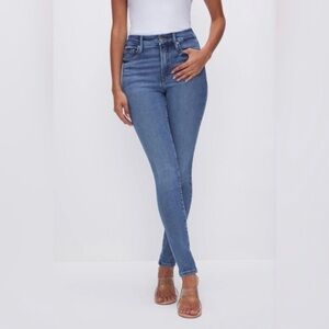GOOD AMERICAN Good Legs High Rise Distressed Pocket Skinny Jeans